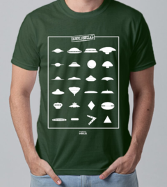 Camiseta Formas dos Óvnis (UFO Shapes) - Linha Cores - Algodão - comprar online