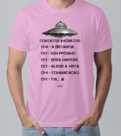 Camiseta Classificação dos Contatos Imediatos - Linha Cores - Algodão - loja online