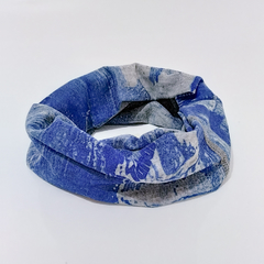 Buff Azul con textura gris