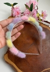 Tiara Pompom Pelúcia