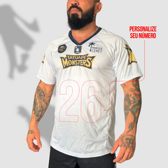 Tipo Jérsey Personalizada - Padrão Branco Monsters