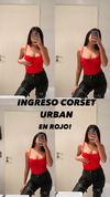 Corset URBAN rojo