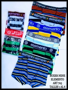 BOXER RAYADO ELEMENTO NENE ART 705