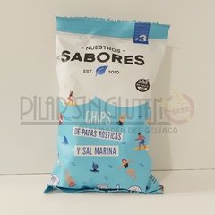 Papas Fritas Rusticas y Sal Marina 80gr Nuestros Sabores