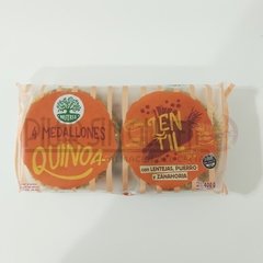 Medallon Quinoa Lentil Lentejas Puerro y Zanahoria x4 Nutree