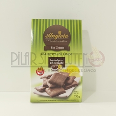 Galletitas de Limon bañadas en Chocolate 130gr Angiola