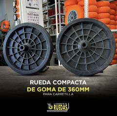 RUEDA COMPACTA DE GOMA 350MM - comprar online