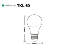 Lâmpada LED Prime 9W/803 Lúmens TKL 60 6500K Luz Fria - Taschibra - comprar online