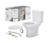 Kit Vaso Sanitário Com Caixa Acoplada Span Flow Square Branco Kohler