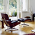 Sillón Eames Lounge chair blanco o negro y madera - comprar online