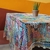 Toalha de Mesa em Renda Filé Cru com Colorido 1.80 x 1.80