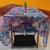 Toalha de Mesa em Renda Filé Azul com Colorido 1.65 x 1.65 - comprar online