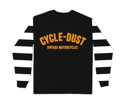 Longsleeve Cycle Dust Stripes - Vintage Motorcycles Malha Premium