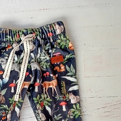 PANTALONES DE plush , fauna y flora silvestre/ azul marino - comprar online