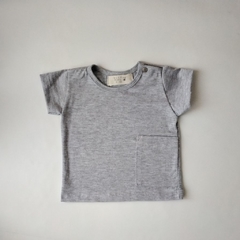 REMERA GRIS MELANGE