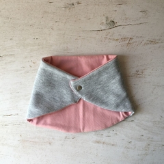 cuellito reversible rosa-gris - comprar online