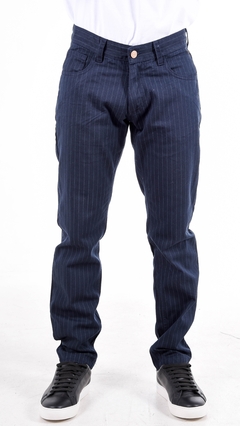 Pantalon rayado de gabardina - tienda online