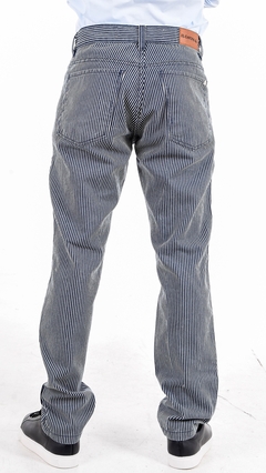 Pantalon rayado de gabardina - comprar online