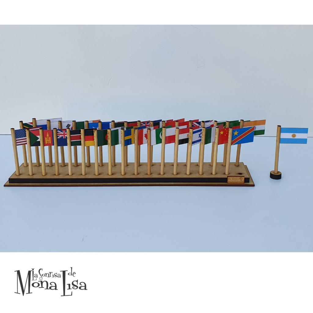 Banderas del mundo - Tarjetas Montessori 