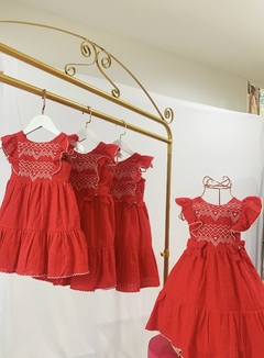 Vestido PETIT CHERIE S/M VERMELHO ZIG ZAG Tamanho 1 - comprar online