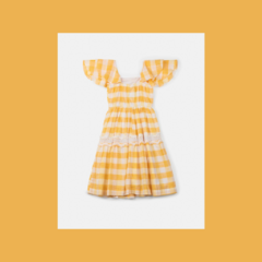 VESTIDO ANIME M/M XDZ AMARELO/OFF - comprar online