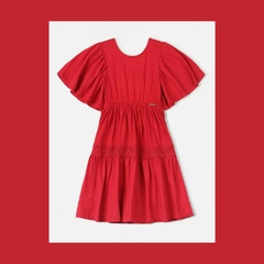 VESTIDO ANIME M/M MALHA DET GRIPP SAIA VERMELHO - comprar online