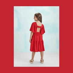 VESTIDO ANIME M/M MALHA DET GRIPP SAIA VERMELHO - HR Novidades