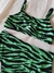 Bikini Cebra verde en internet