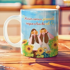 Caneca assim como o girassol