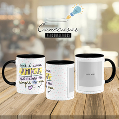 Caneca Amiga do coração (Editável) na internet