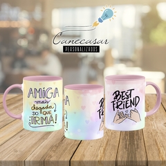 Caneca Amiga mais chegada que irmã (Editável) - comprar online