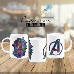 Caneca avengers neon