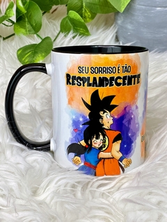 Caneca DBZ Sorriso Resplandecente Goku e Chi Chi - comprar online
