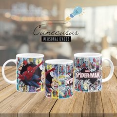 Caneca Homem Aranha quadrinhos