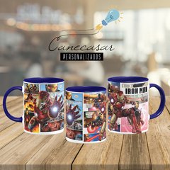 Caneca homem de ferro quadrinhos I - Canecasar Personalizados