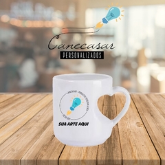 Caneca coracao Personalizada