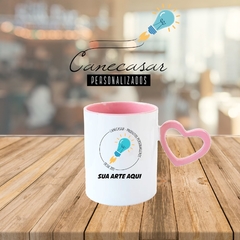 Caneca Personalizada alça pingente de coração - comprar online