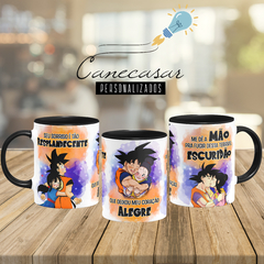 Caneca DBZ Sorriso Resplandecente Goku e Chi Chi - comprar online