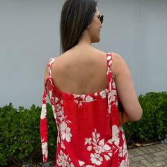 VESTIDO LONGUETE LINHO FLORAL na internet