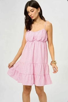 VESTIDO CURTO STRIPE - Chuva Doce