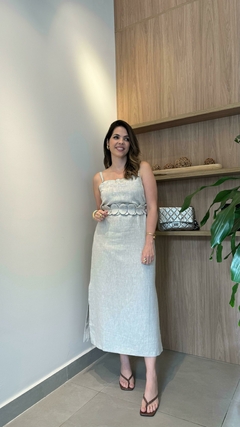 VESTIDO MIDI LINHO ELEGANCE