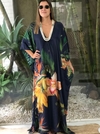 Kaftan Brasil Marinho Longo