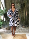 Kaftan Maxi Zebra Curto