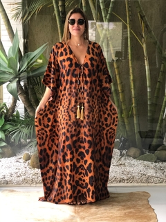 kaftan estampa Onça - comprar online