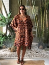 Kaftan Animal Print Curto