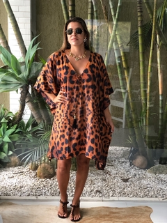 Kaftan Animal Print Curto