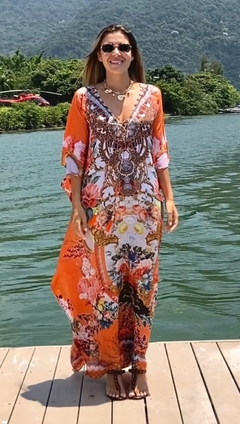 Kaftan Verona Laranja Longo