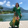 Kaftan Brasil Verde Longo