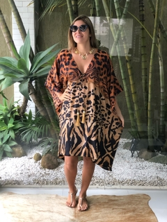 Kaftan Mix Animal Curto