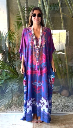 Kaftan St Barths Roxo Longo